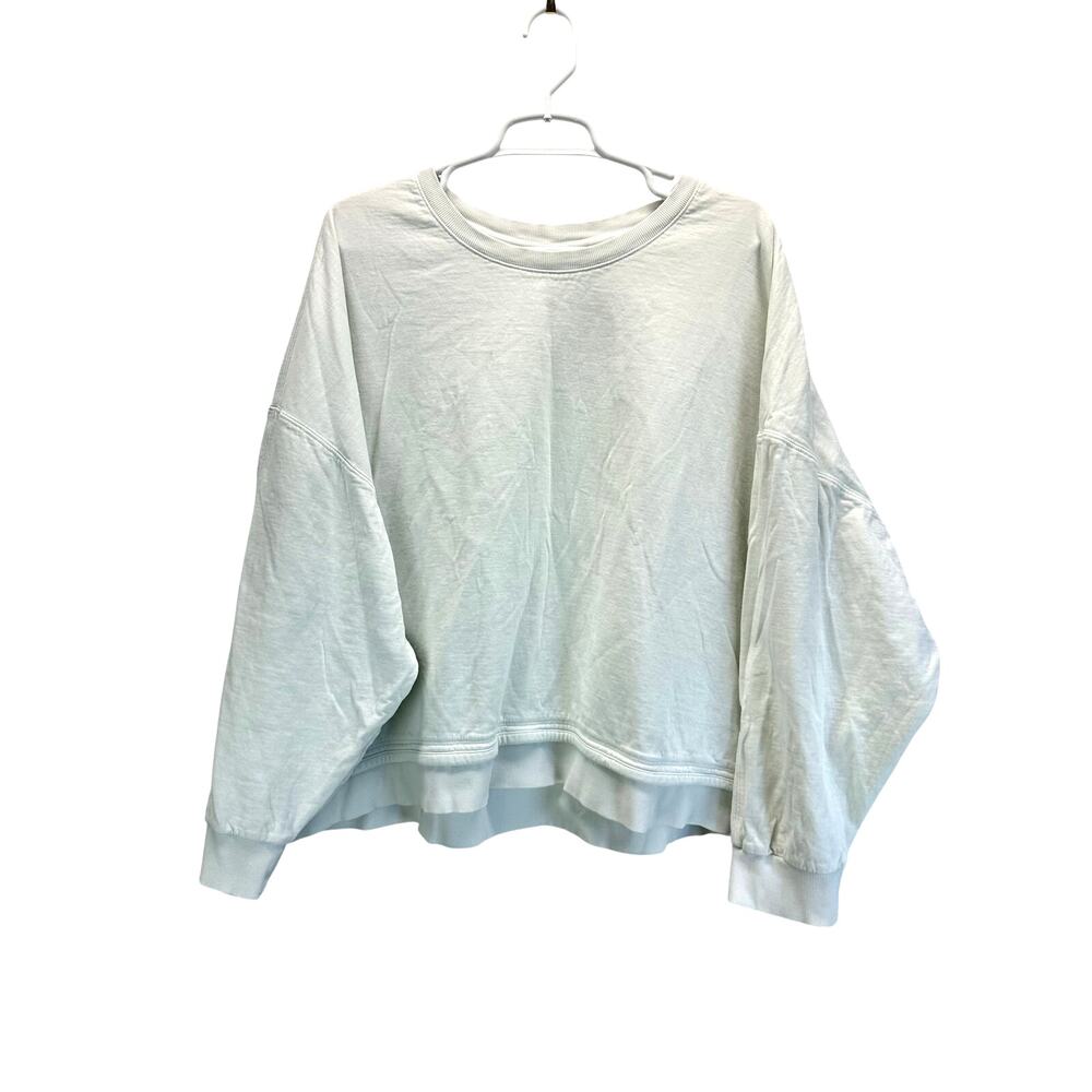 Athleta Sundown Sweatshirt II White 2X Comfy Cozy Athletic